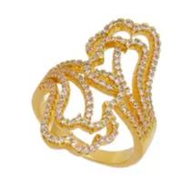 Anel Tulipas Cravejadas - Ref: ABIJU000377