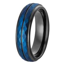 Anel Tungstênio Blue Dragon 6mmx2.3mm