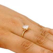 Anel Um Aro Ouro 18 Kilates 1.00 Grama Pedra Zircônia 5mm Maciço Todas Cores de Pedras