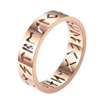 Anel Unissex De Aço Inoxidável Com Design Vazado De Runas, Moda E Alívio Da Ansiedade 2023