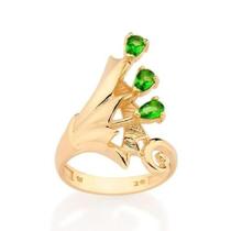 Anel vaso da prosperidade banhado a ouro 18k cristal rommanel Anel vaso da prosperidade banhado a ouro 18k cristal rommanel