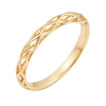 Anel Vazado Soft Folheado Ouro 18k