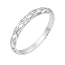 Anel Vazado Soft Folheado Prata 925