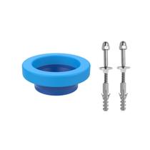 Anel Vedação e Guia Vaso Sanitário com Kit Parafuso Blukit