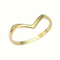 Anel Vértice Folheado - Cod 731 F