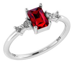 Anel Viena Retangular Pura Prata 925 - Granada