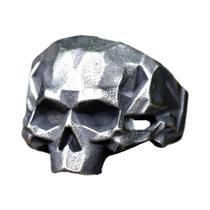 Anel Vintage De Caveira Para Homens, Joia Punk Rock Em Aço Inoxidável 316L, Presente Para