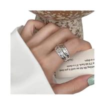 Anel Vintage Largo De Prata Esterlina 925 Feito À Mão Para Mulheres Joia Hipoalergênica Presente De