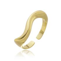 Anel Wave Regulável Banhado a Ouro (SEMIJOIA) Anel Wave Regulável Banhado a Ouro (SEMIJOIA)