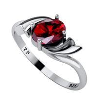 Anel Wings Granada Oval Pura Prata 925 - Exclusivo