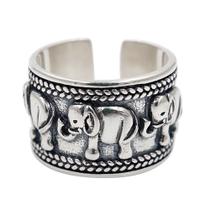 Anel Wokex Vintage Animal Elephant Copper para mulheres, 3 unidades