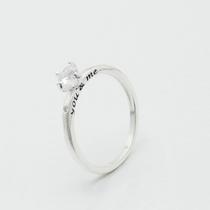 Anel You & Me” Coração Prata 925 Tamanho:21 Anel You & Me” Coração Prata 925 Tamanho:21