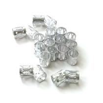 Anel Zhang Hair Mola Buzina Prata com 10 Unidades