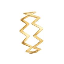 Anel Zig Zag Liso em Ouro 18K - AU14429 Anel Zig Zag Liso em Ouro 18K - AU14429