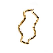 Anel Zig Zag Regulável Banhado a Ouro Anel Zig Zag Regulável Banhado a Ouro