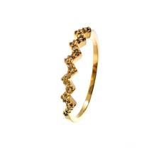 Anel Zig Zag Zircônias Anel Zig Zag Zircônias