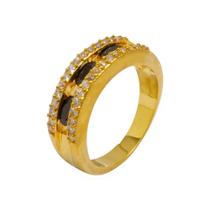 Anel Zircônia Dourado AN2459 Anel Zircônia Dourado AN2459