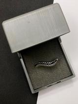 Anel zircônia preta em Prata 925