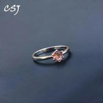 Anel Zultanite Feminino - Prata Esterlina 925, Mudança de Cor, 5mm