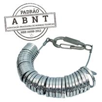 Aneleiro de Metal para Medir Os Dedos Padrão Abnt Nbr 16058:2012