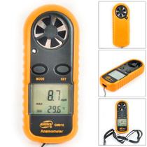 Anemômetro Digital Medidor Velocidade Do Vento E Temperatura - CONTECK