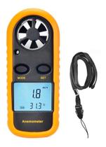 Anemômetro Digital Medidor Velocidade Vento Ar E Termometro