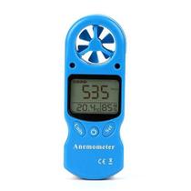 Anemômetro Medidor Digital 3 1 Velocidade Vento Umidade Azul