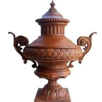 Ânfora árabe vaso jardim casa alto padrão ferro fundido pronto artes