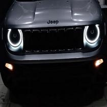 Angel Eyes EXPAMP Led Drl P/ Jeep Renegade - Formato Tipo U