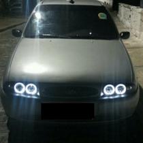 Angel Eyes Olho de Anjo Led Drl P Ford Fiesta 96 a 99