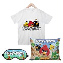 Angry Birds Camisa, Almofada e Máscara de dormir