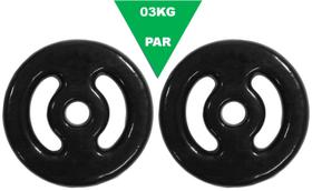 Anilha 03 Kg Emborrachada PAR