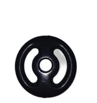Anilha 15Kg Emborrachada Super Premium Preta Academia/Casa