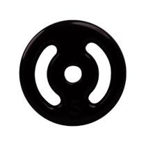 anilha 5kg emborrachada vazada musculação fitness 28mm peso