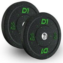 Anilha Bumper Hi Temp 10kg D1FITNESS Borracha Preta Anilha Bumper Hi Temp 10kg D1FITNESS Borracha Preta
