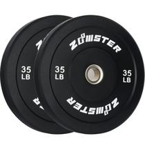 Anilha Bumper Zoomster 2x35 lb em Borracha de Alta Densidade Anilha Bumper Zoomster 2x35 lb em Borracha de Alta Densidade
