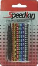 Anilha Colorida C/ Números 0 a 9 P/ Cabos Até 6MM (100 peças) - Speedlan