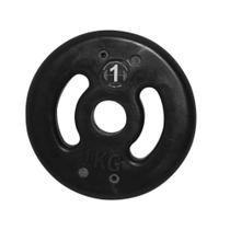 Anilha de Ferro Fundido Injetada Alça Lateral 1,0Kg