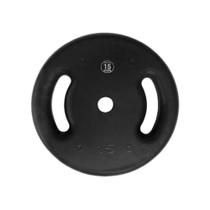 Anilha de Ferro Fundido Injetada Alça Lateral 15kg para Treino Funcional Anilhas Fitness
