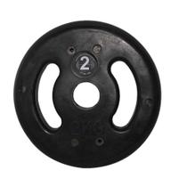 Anilha de Ferro Fundido Injetada Alça Lateral 2,0Kg