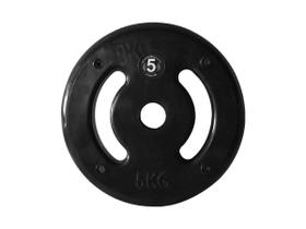 Anilha de Ferro Fundido Injetada Alça Lateral 5,0Kg