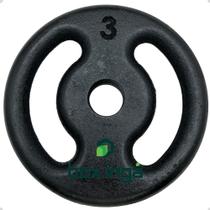 Anilha de Ferro Fundido Pintada - 3 Kg