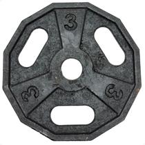 Anilha Dectagonal de Ferro Fundido - 3Kg