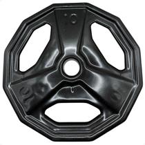 Anilha Dectagonal Emborrachada - 10Kg
