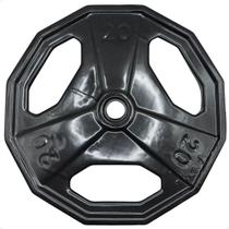 Anilha Dectagonal Emborrachada - 20Kg