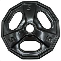 Anilha Dectagonal Emborrachada - 5Kg