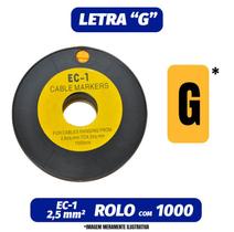 Anilha EC-1 2.5mm Rolo Com 1000 Letra G - JNG