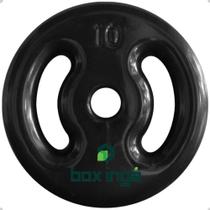 Anilha Emborrachada 10 Kg - Preta