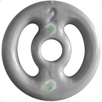 Anilha Emborrachada 2 Kg - Cinza