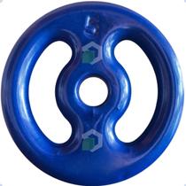 Anilha Emborrachada 5 Kg - Azul Anilha Emborrachada 5 Kg - Azul